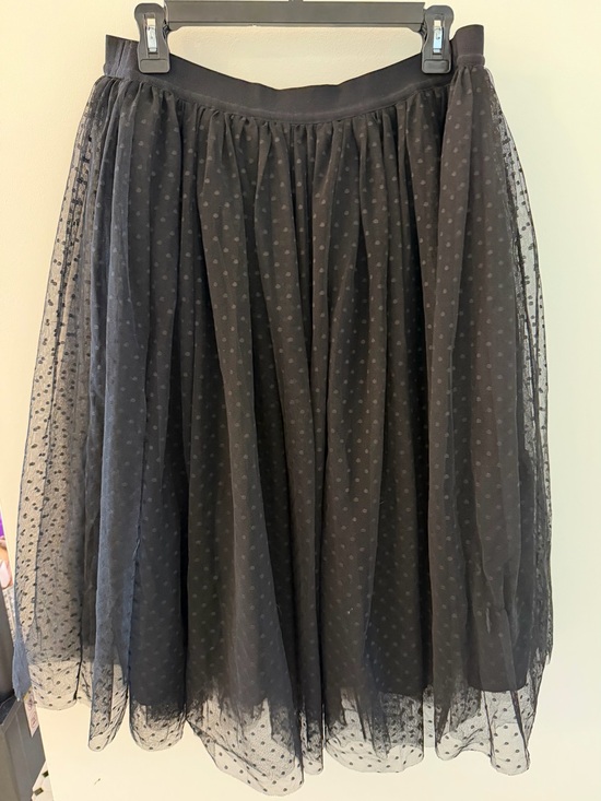 Ann Taylor Dresses & Skirts - Ann Taylor Ballerina Skirt Large Swiss Dot Midi Large